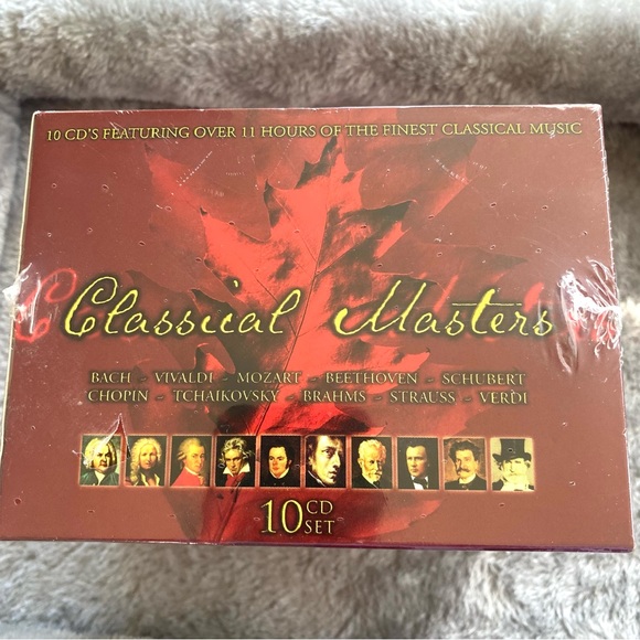 NEW-FACTORY SEALED CLASSICAL MASTERS  Box Set of 10 Music CD's - Picture 2 of 5